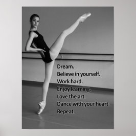 Dance Dream Gift voor dansers Poster