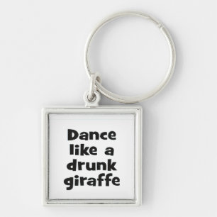 Dance drink giraffe bf sleutelhanger
