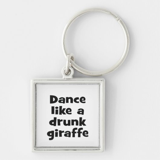 Dance drink giraffe bf sleutelhanger (Voorkant)