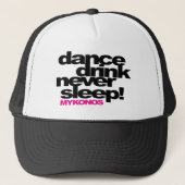 Dance Drink slaapt nooit. MYKONOS Trucker Pet (Voorkant)