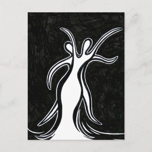 Dance Duo Briefkaart (Voorkant)