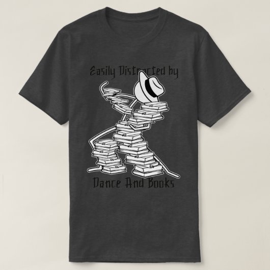 Dance en Books Definition Bookworm Reader Books 1 T-shirt (Design voorkant)