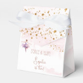 Dance en twirl ballerina bedankdoosjes (Voorkant Zijde)