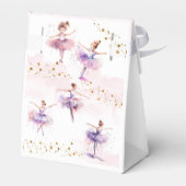 Dance en twirl ballerina bedankdoosjes (Achterkant)