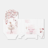 Dance en twirl ballerina bedankdoosjes (Uitgevouwen)