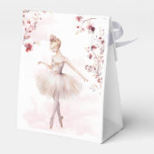 Dance en twirl ballerina bedankdoosjes (Achterkant)