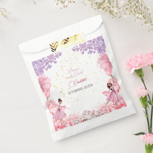 Dance en twirl ballerina bedankzakje (Gezegeld)