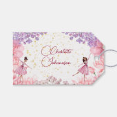 Dance en twirl ballerina cadeaulabel (Voorkant (Horizontaal))