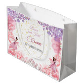 Dance en twirl ballerina groot cadeauzakje (Achterkant Gekanteld)