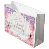 Dance en twirl ballerina groot cadeauzakje (Voorkant Gekanteld)