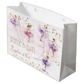 Dance en twirl ballerina groot cadeauzakje (Achterkant Gekanteld)