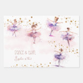 Dance en twirl ballerina inpakpapier vel (Voorkant)