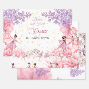 Dance en twirl ballerina inpakpapier vel