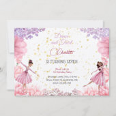 Dance en twirl ballerina kaart (Voorkant)