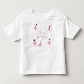 Dance en twirl ballerina kinder shirts (Voorkant)
