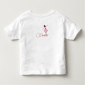 Dance en twirl ballerina kinder shirts (Achterkant)