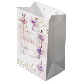 Dance en twirl ballerina medium cadeauzakje (Achterkant Gekanteld)