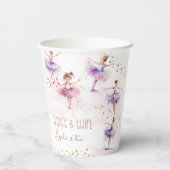 Dance en twirl ballerina papieren bekers (Achterkant)
