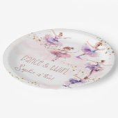 Dance en twirl ballerina papieren bordje (Gekanteld)