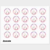 Dance en twirl ballerina ronde sticker (Vel)