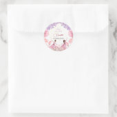 Dance en twirl ballerina ronde sticker (Tas)