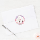 Dance en twirl ballerina ronde sticker (Envelop)