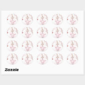 Dance en twirl ballerina ronde sticker (Vel)