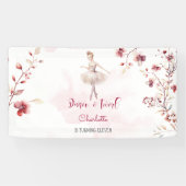 Dance en twirl ballerina spandoek (Horizontaal)