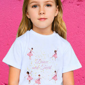 Dance en twirl ballerina t-shirt