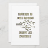 Dance Encrypt Programming Feestdagenkaart (Voorkant / Achterkant)