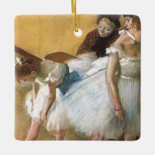 Dance Examination by Edgar Degas,  Ballet Keramisch Ornament (Voorkant)