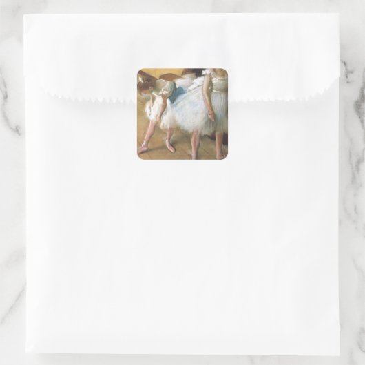 Dance Examination by Edgar Degas,  Ballet Vierkante Sticker (Tas)