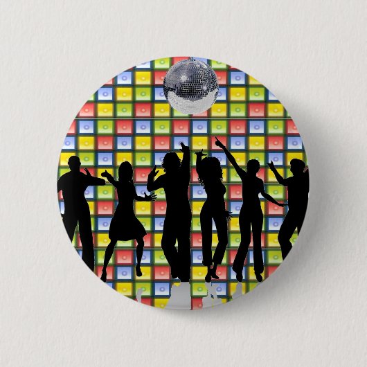 Dance Fever Ronde Button 5,7 Cm (Voorkant)