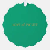 Dance Figure Valentijnsdag Ornament Kaart (Achterkant)