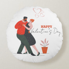 Dance Figure Valentijnsdag Rond Kussen