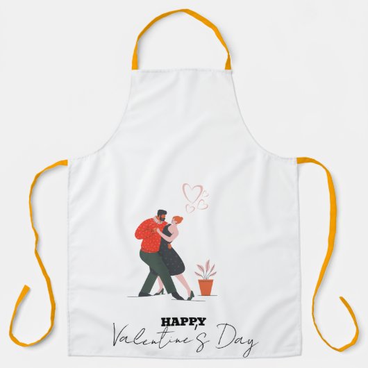 Dance Figure Valentijnsdag Schort (Voorkant)