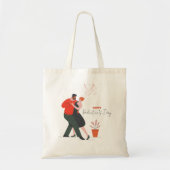 Dance Figure Valentijnsdag Tote Bag (Voorkant)