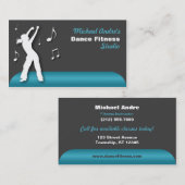 Dance Fitness Blue Visitekaartjes (Voorkant / Achterkant)