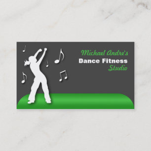 Dance Fitness Green Visitekaartjes