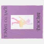 DANCE FLEECE BLANKET MET DOUANNAAM. (Voorkant (Horizontaal))