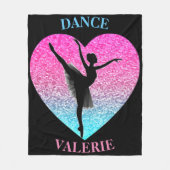 Dance Fleece Blanket w/ Persoonlijke naam (Voorkant)