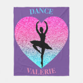 Dance Fleece Blanket w/ Persoonlijke naam (Voorkant)