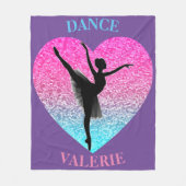 Dance Fleece Blanket w/ Persoonlijke naam (Voorkant)