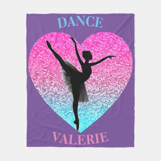 Dance Fleece Blanket w/ Persoonlijke naam (Voorkant)