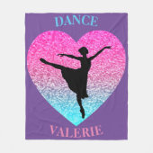Dance Fleece Blanket w/ Persoonlijke naam Deken (Voorkant)