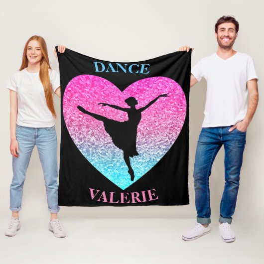 Dance Fleece Blanket w/ Persoonlijke naam Deken (In situ)