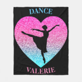 Dance Fleece Blanket w/ Persoonlijke naam Deken (Voorkant)