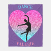 Dance Fleece Blanket w/ Persoonlijke naam Deken (Voorkant)