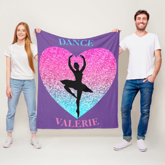 Dance Fleece Blanket w/ Persoonlijke naam Deken (In situ)