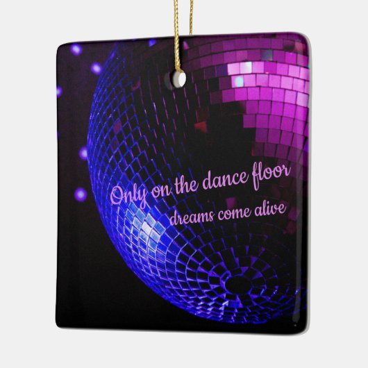 Dance Floor Disco Ball Keramisch Ornament (Links)
